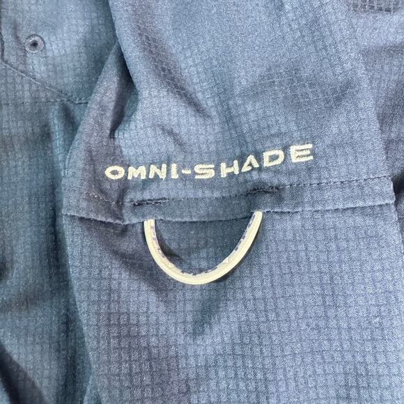 Columbia PFG Dallas Cowboys Button Up Shirt Mens XXL Navy Blue Vented Casual - Picture 7 of 13